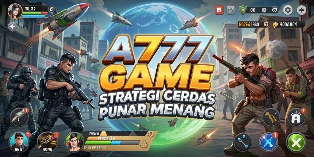 Tampilan gameplay strategis A777GAME yang menegangkan dan penuh tantangan.
