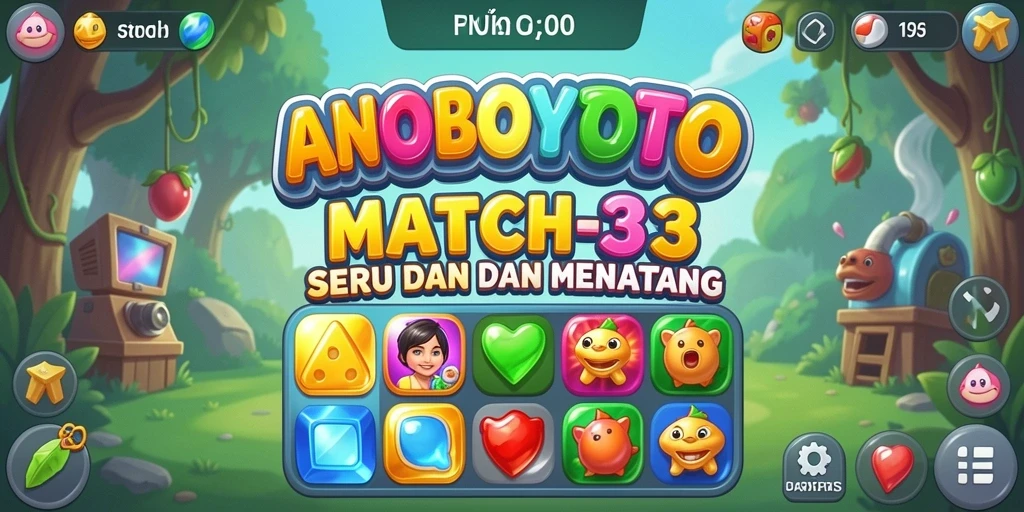 Tampilan gameplay menarik dari ANOBOYTOTO yang menampilkan momen mencocokkan elemen.