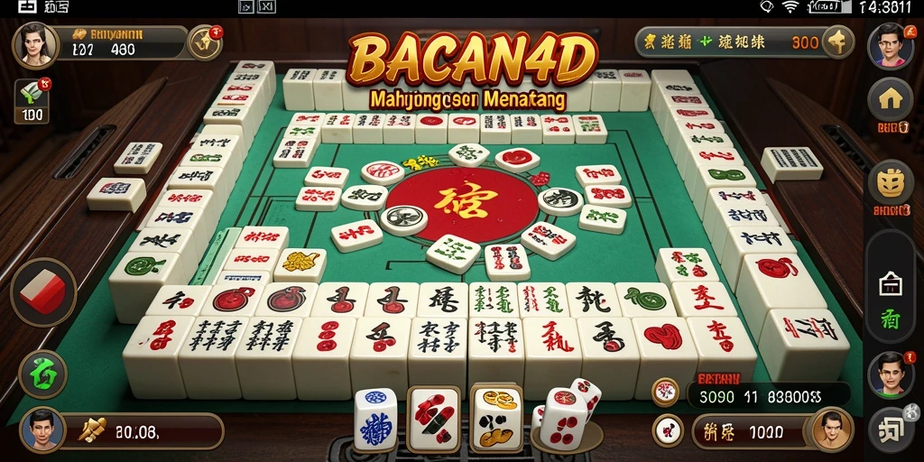 Tampilan gameplay Mahjong dari BACAN4D yang seru dan menantang.