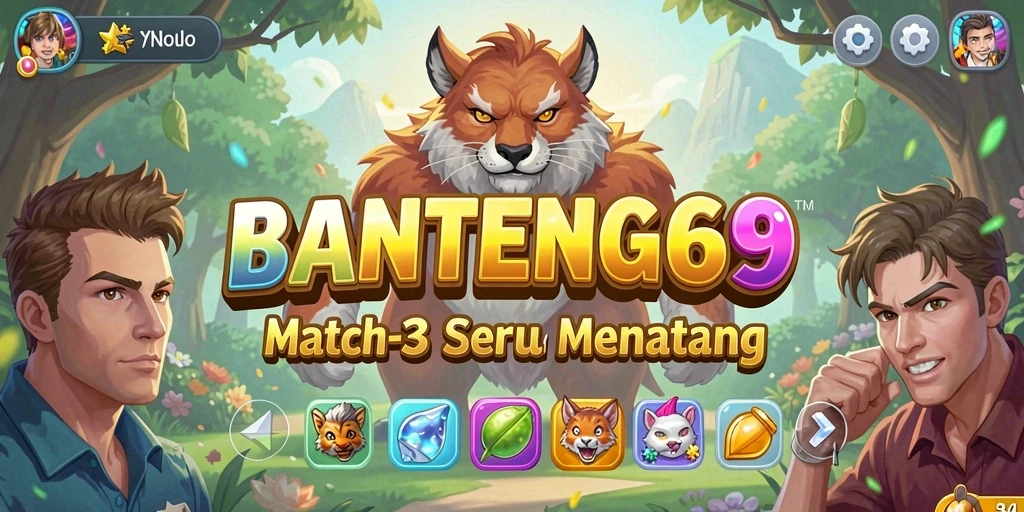 Screenshot gameplay BANTENG69 yang menunjukkan keseruan mencocokkan elemen.