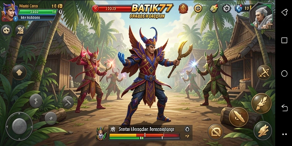 Tampilan gameplay <strong>BATIK77</strong> yang menegangkan dengan strategi yang kompleks.