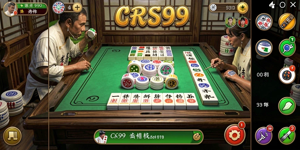 Screenshot gameplay Mahjong yang menarik dan menantang di CRS99.
