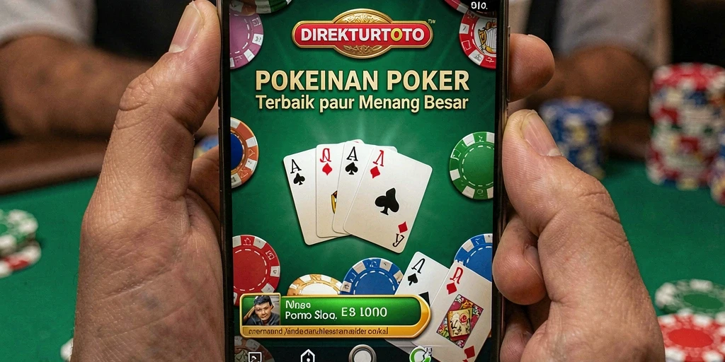 Tampilan gameplay Poker yang menarik di DIREKTURTOTO.