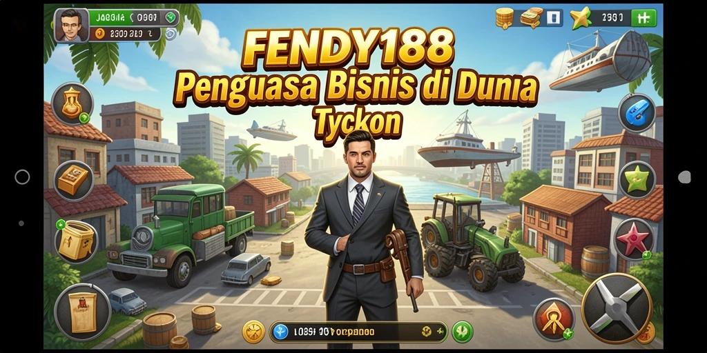 Screenshot FENDY188 menampilkan pengelolaan bisnis yang menantang.