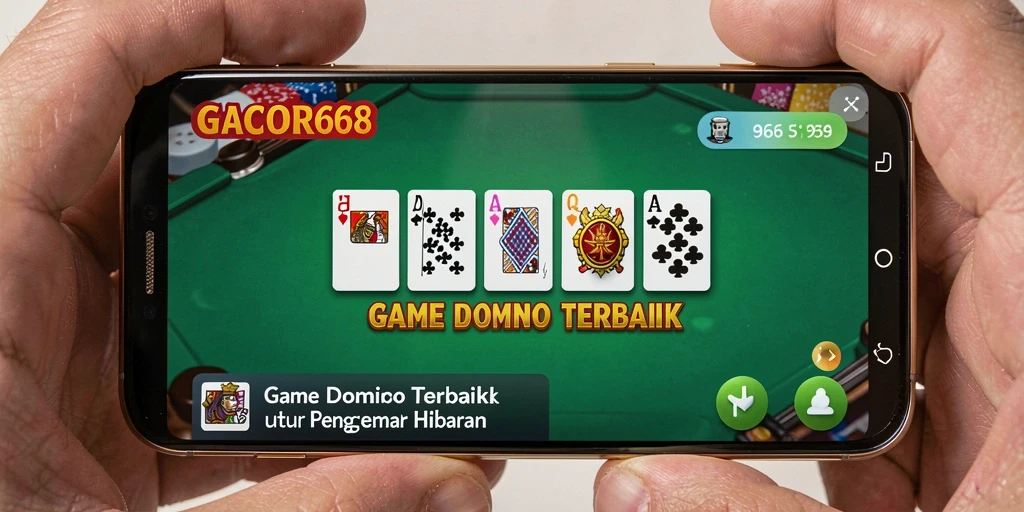Tampilan menarik dari gameplay GACOR668 dengan suasana Domino.