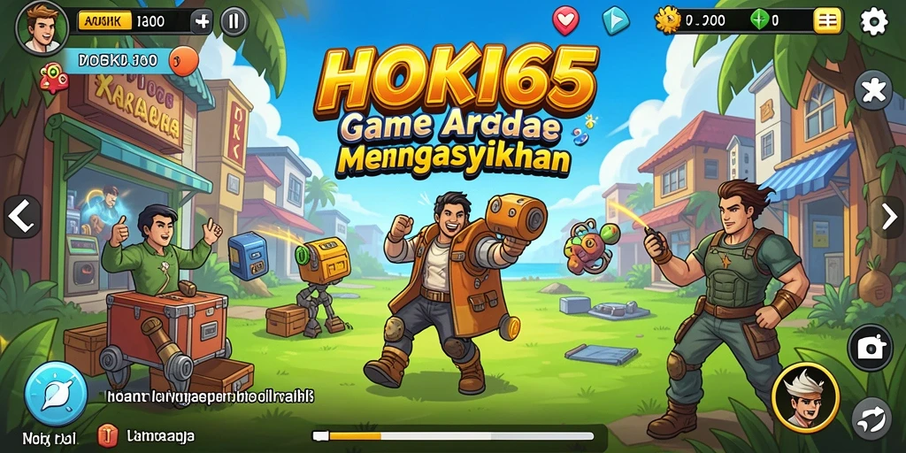 Tampilan gameplay seru HOKI65 dengan berbagai tantangan arcade.