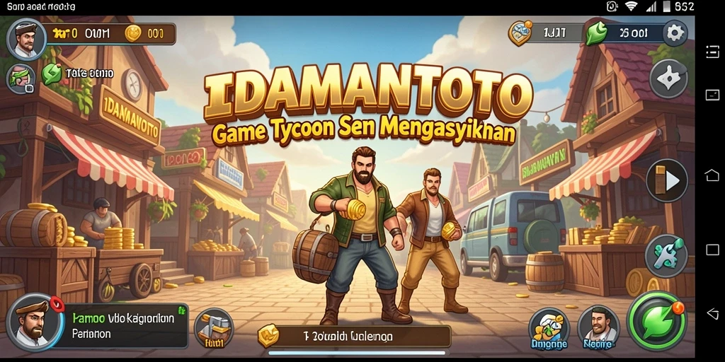 Tampilan gameplay menarik dari IDAMANTOTO menunjukkan aksi Tycoon yang seru.