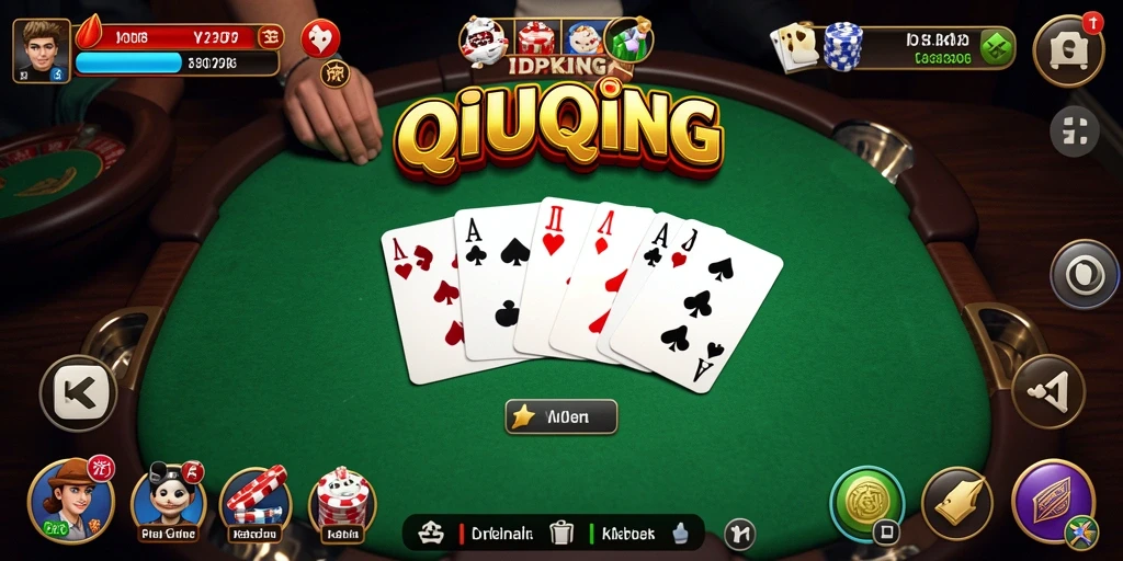 Tampilan permainan QiuQiu yang seru di IDPKING.