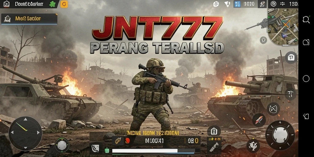 Screenshot JNT777 menunjukkan aksi seru dalam pertempuran Battle Royale.