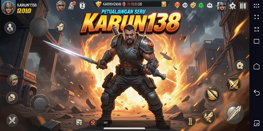 Tampilan seru jantung permainan KARUN138 yang penuh aksi.