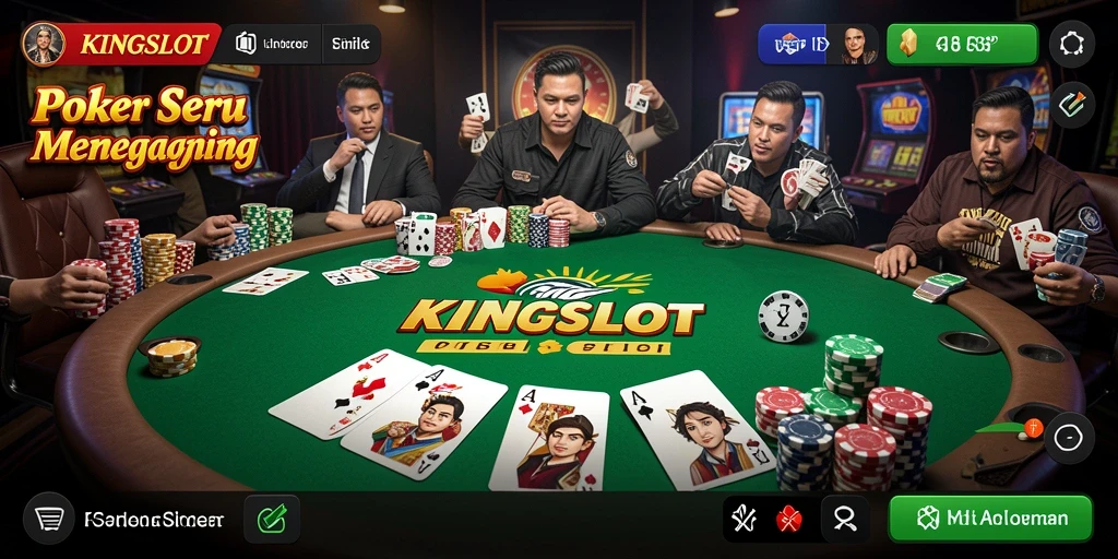 Tampilan gameplay Poker yang menarik di KINGSLOT.