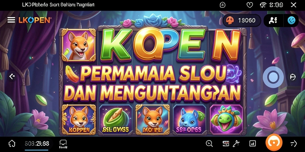 Screenshot utama LKOPEN menampilkan gameplay slot yang seru dan mengasyikkan.