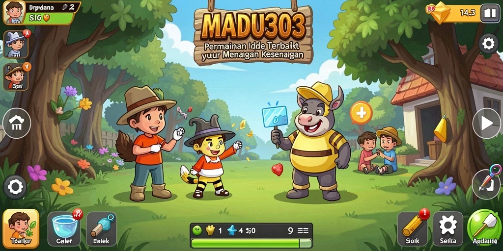Tampilan gameplay MADU303 yang menarik dengan elemen Idle.