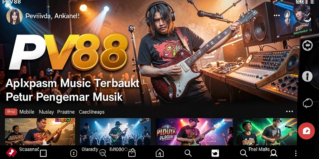 Screenshot gameplay yang menampilkan antarmuka PPV88 saat memutar musik.