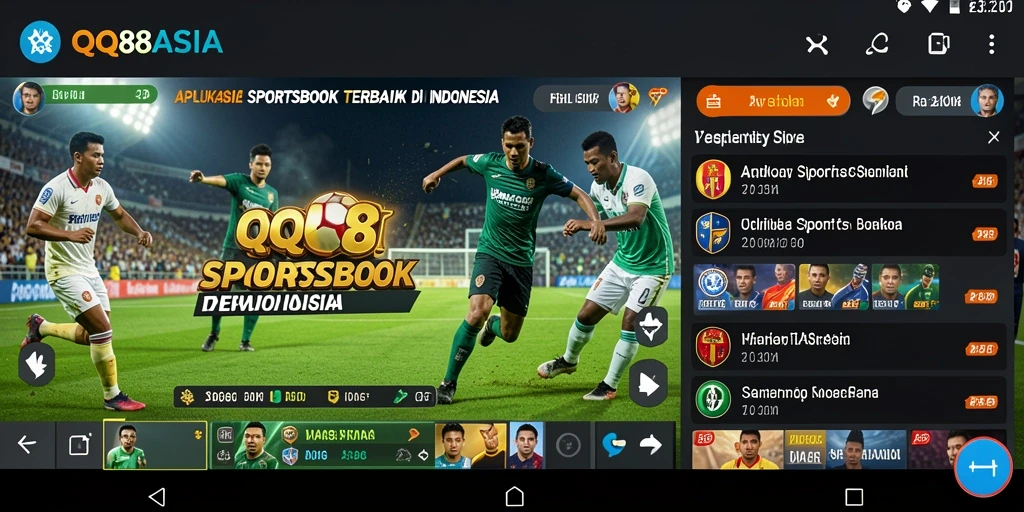 Tampilan gameplay yang menarik di aplikasi Sportsbook QQ88ASIA.