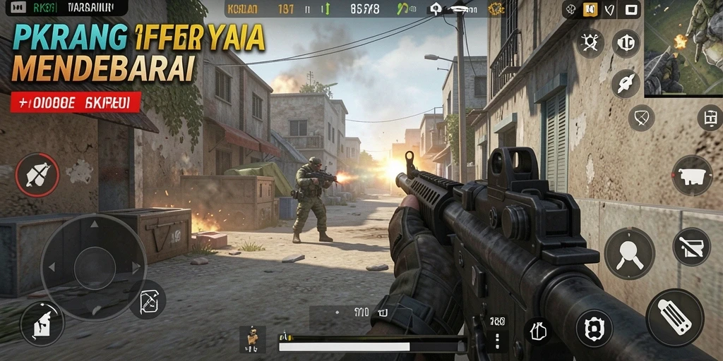 Gameplay RK88 yang menegangkan dalam pertempuran FPS intens.