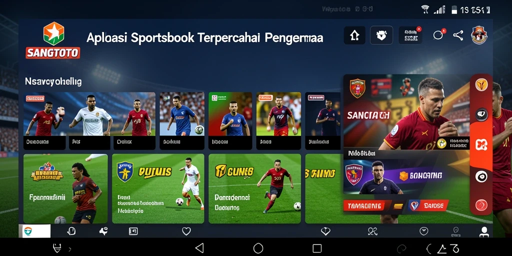 Screenshot SANGTOTO menampilkan tampilan taruhan olahraga yang menarik.