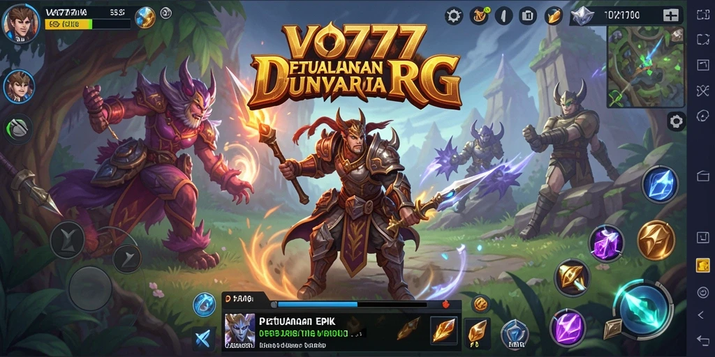 Tampilan gameplay seru dalam dunia petualangan RPG.