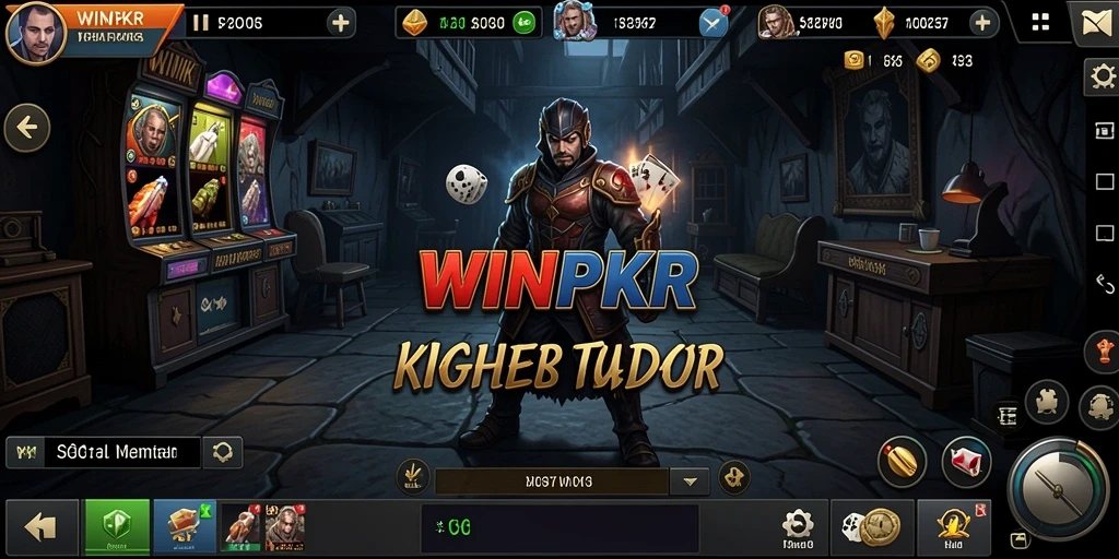 Tangkapan layar gameplay WINPKR menampilkan suasana horor yang mencekam.
